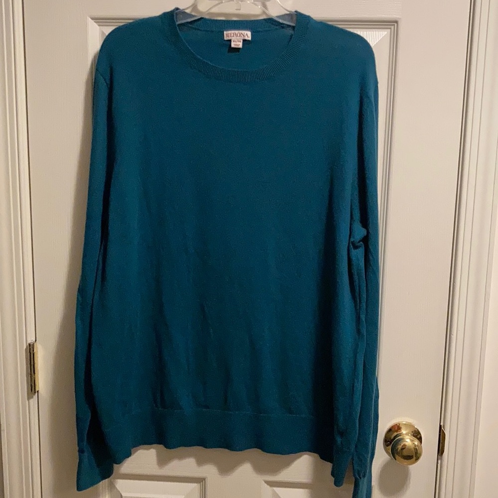 ⚫️⚫️ Merona Men’s Teal Sweater (size XL)
